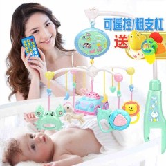 婴儿床头铃玩具0-3-6-12个月床铃音乐旋转挂件风铃宝宝新生儿床挂