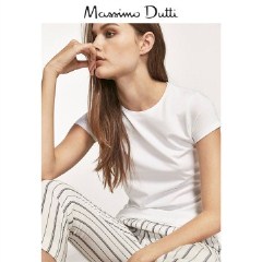 Massimo Dutti 女装 经典款短袖 T 恤 06850900250 白色 XS